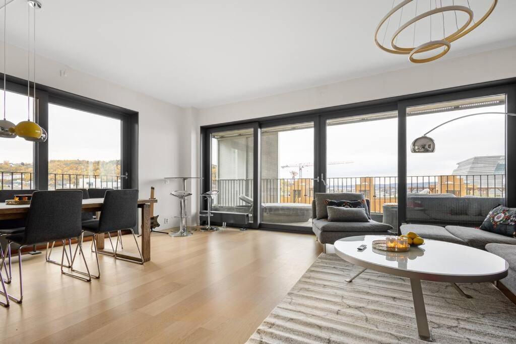 Modern 3Bed Room Sea View Apartment @ Oslo Barcode Exteriér fotografie