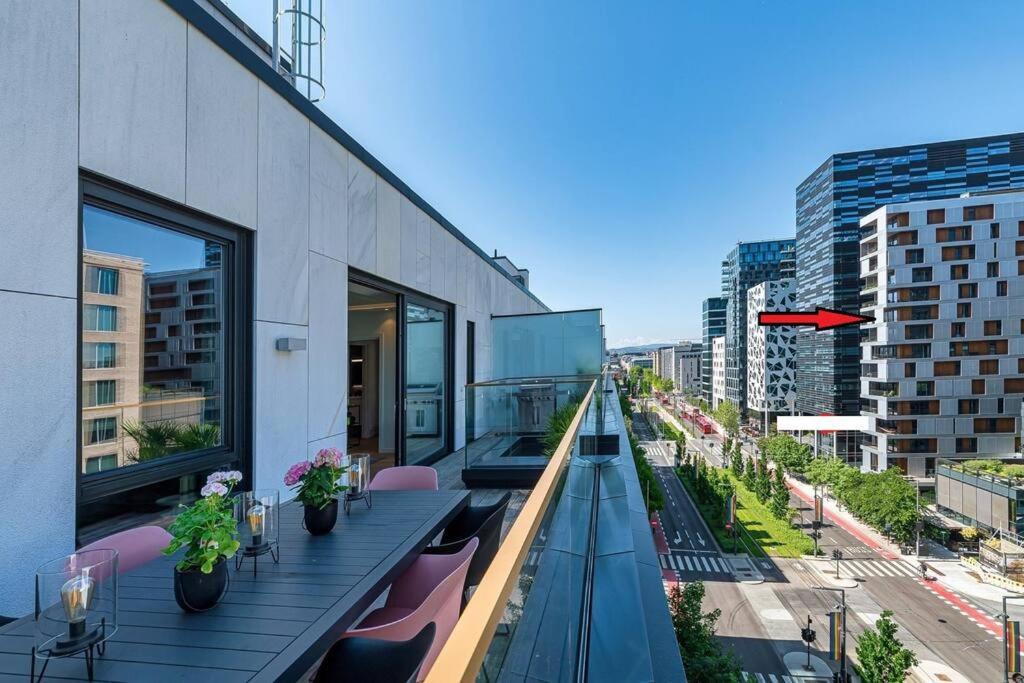 Modern 3Bed Room Sea View Apartment @ Oslo Barcode Exteriér fotografie